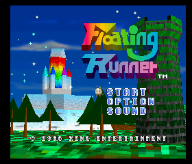 Floating Runner Title Screen